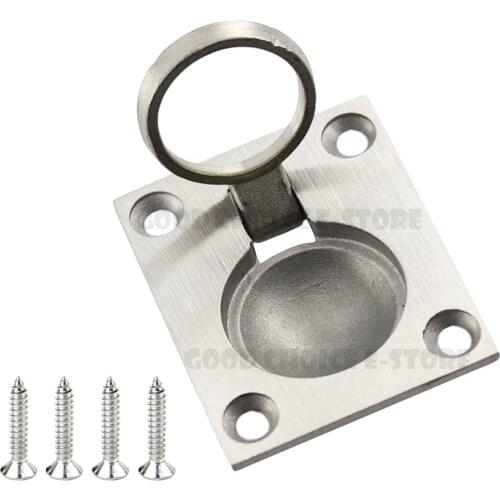 304 Stainless Steel,Recessed Lifting Lashing Eyes Eyelet Flush Ring Pull Handle for Hatch Cover Floor Lifting Cover,Cellar Door