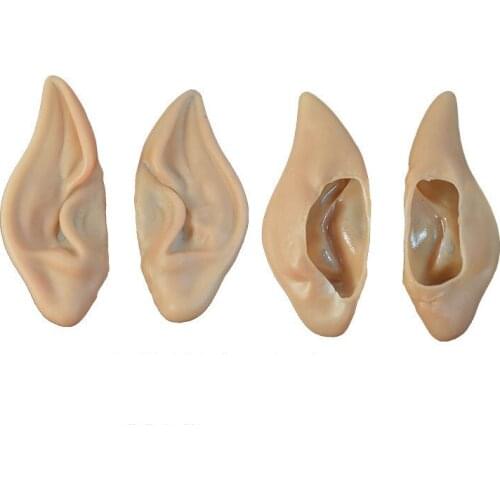 New 1Pair halloween Latex Elf Ears Soft magical Harmless False Ears Props Fairy Angel Dress Up halloween Cosplay decor