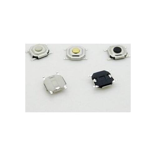 100pcs 4*4*1.5mm 4Pins SMD Tact Switch Micro Button On / Off Power Switches Connectors