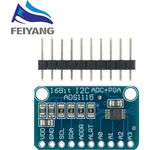 16 Bit I2C ADS1115/ADS1015 Module ADC 4 channel with Pro Gain Amplifier RPi