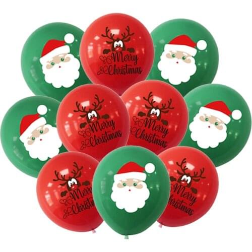24/12pc Christmas Decorations Latex Confetti Balloons Birthday Christmas Balloons Navidad Party House Christmas Decorations
