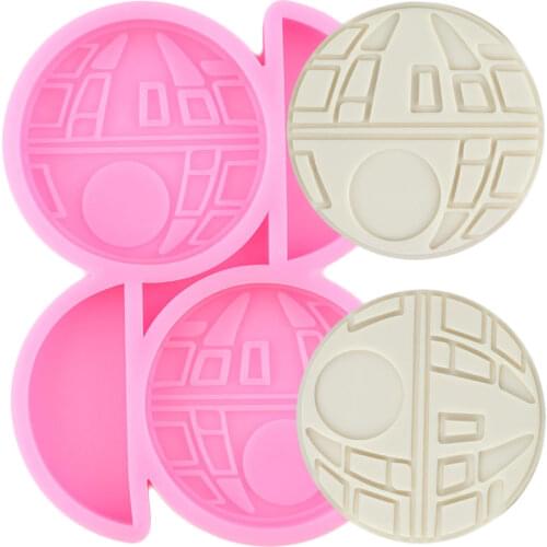 3D World War Silicone Straw Topper Mold Round Candy Chocolate Fondant Molds DIY Cake Decorating Tools Keychain Epoxy Resin Mould