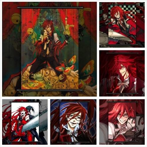 Black Butler Grell Sutcliff Anime manga wall Poster Scroll C