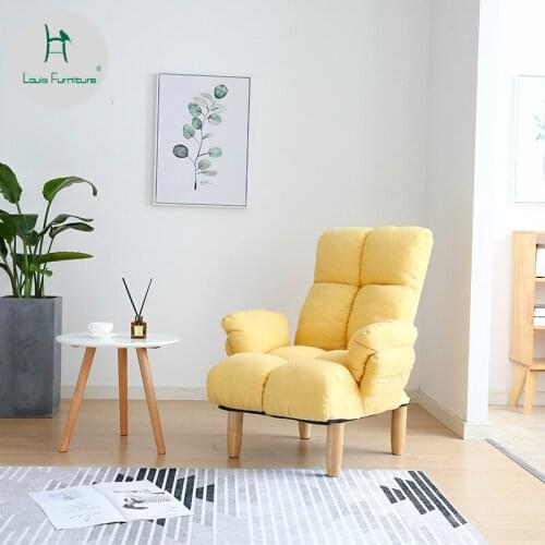 Louis Fashion Living Room Sofas Single Nordic Modern Simple Lazy Floor Balcony Bedroom Furniture Leisure Chair