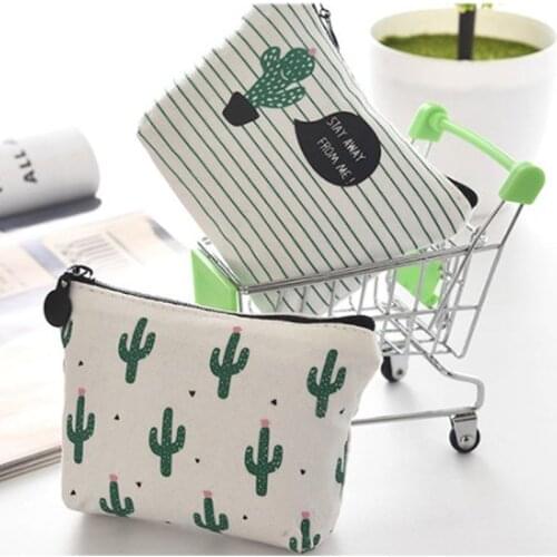 Travel Storage Bag Cactus Pattern Beauty Makeup Bags Cosmetics Bag Bathroom Organizer Of Women Portable Storage Containers 1pc