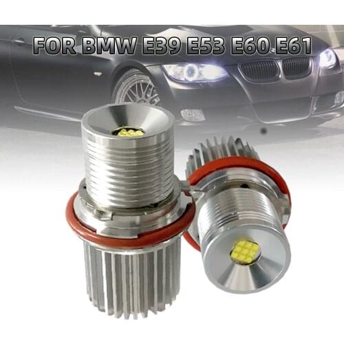 DXX 2pcs 45w White Angle Eyes LED Marker HALO Ring Light Bulb For BMW 525i 530i xi 545i E39 E53 E60 E61 E63 E65 E66 E87 X3 M5 X5