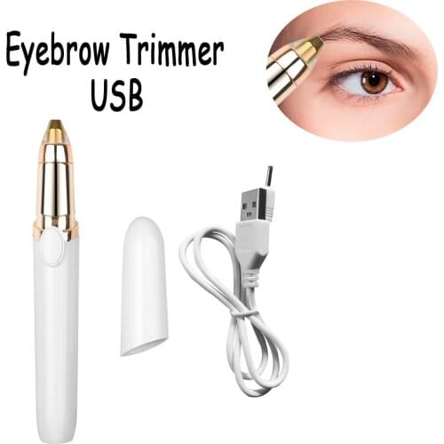 Electric Face Eyebrow Hair Trimmer Mini Portable Women Body Shaver Remover Blade Razor Eye Brow Epilator for Female