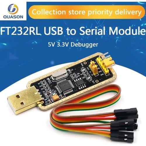 FT232 FT232BL FT232RL USB 2.0 to TTL Level Download Cable to Serial Board Adapter Module 5V 3.3V Debugger TO 232 support win10