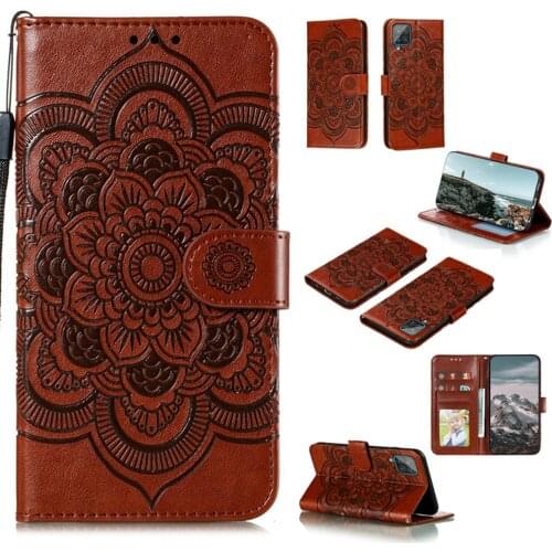 3D Floral Leather Wallet Coque for Samsung M32 2021 Flip Case 360 Protect Card Slot Holder for Samsung Galaxy M32 Case M 32 Etui