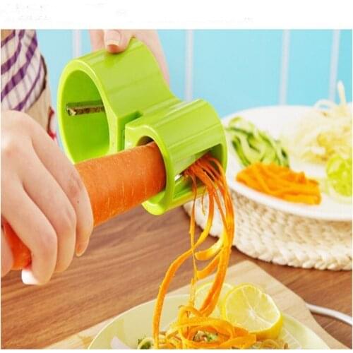 Kitchen accessories double-head spiral slicer grater zucchini noodle spaghetti machine vegetable knife paring knife sharpener