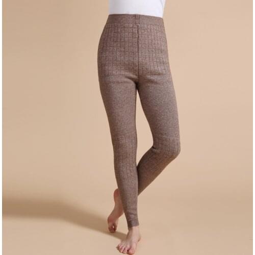 Hot Sales 2019 Womens Autumn And Winter Trendy Warm Leggings Female Elastic Cashmere Casual Pants Fashion Ribbed Pants