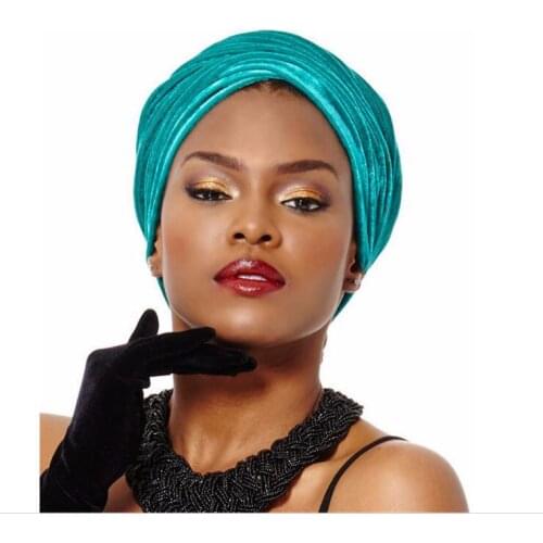 Fashion velvet head cap woman velvet scarf Indian cap scarf elasticity hair ornaments hedging cap