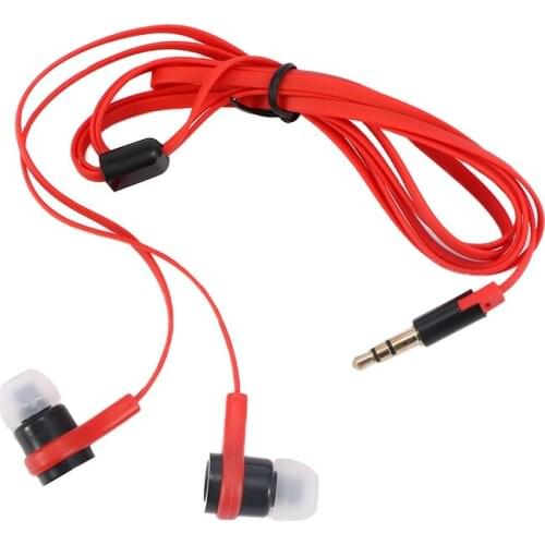 3.5mm In-Ear Earbuds Noodle Line Earphones Bass Stereo Headset Subwoofer Headset Video Game Mobile Phone Earphones