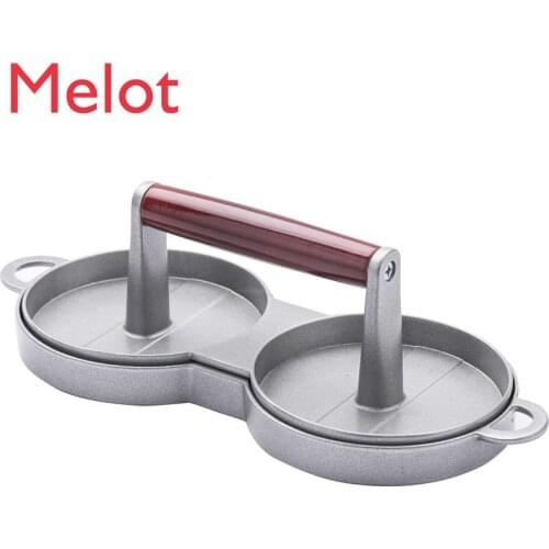 Rice Packet Hamburger Meat Cake Mold Merchant Household Kitchen Super Hot Double Hole Tool Handmade Hand Pressure Pancake