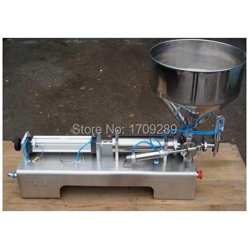 Single nozzle filling machine large hopper paste Rotary Valve range 300-2500ml quantitative filling and packaging equipment