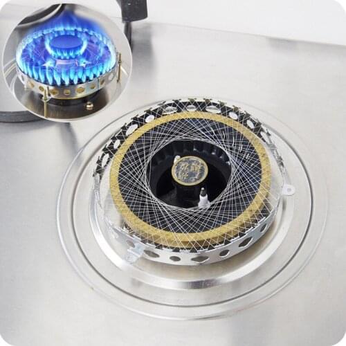 Torch Net Windproof Energy Saving Circle Cover Case Kitchen Accessories Stainless Steel Mesh Cover For Gas Cooker Gas Stove