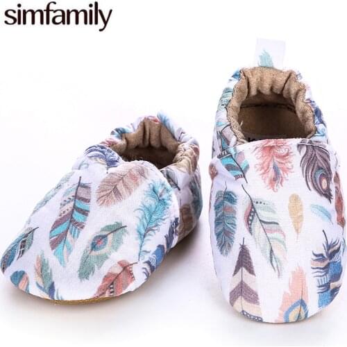 [simfamily]Kid Girls Boy First Walkers Soft Infant Toddler Shoes Cute Flower Soles Crib Shoes Footwear for Newborns baby shoes