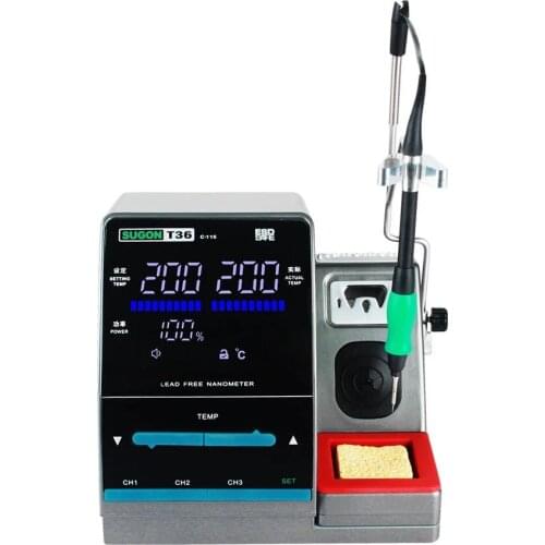 Sugon T36 welding platform 220V/110V Lead-free 1S Rapid Heating Soldering Station 300W High Power Soldering Station
