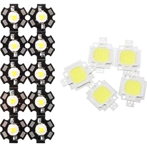 15 Pcs High Power LED Light Lamp, 10 Pcs 3W Warm White & 5 Pcs 10W White