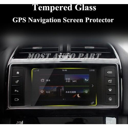 8.0" Tempered Glass GPS Navigation Screen Protector For Jaguar F-Pace X761 2016-2019 Car accesories interior Car decoration