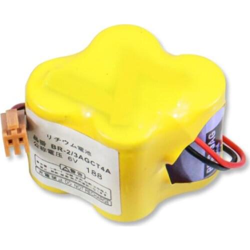 10pcs/lot HOT NEW BR-2/3AGCT4A 6 v battery PLC BR-2/3AGCT4A lithium-ion batteries Black belt hook plug