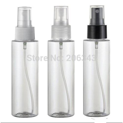 100ml transparent PET BOTTLE or blue toilet water bottle or ,sray bottle with black/white/transprent spray pump ,mist sprayer