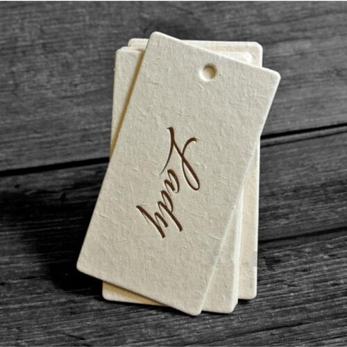 1000Pcs/Lot Personality LOGO Printing Paper Hangtag Clothing/Bag/Shoes Hang Tag
