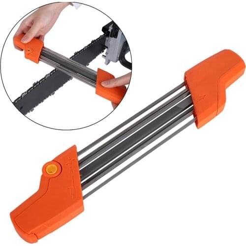 2 in 1 Chainsaw Chain Fast Sharpener Metal File 3/8" 4.0mm For Stihl Chain