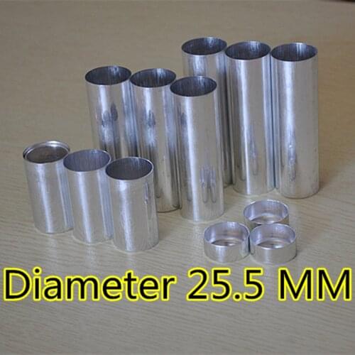 200 Pieces/lot OD 25.5MM Dental Lab Materials Empty Cartridges for Making Dentures Teeth Mold Dental Aluminum Tubes Cartridges