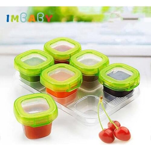 4/6Pcs Set Baby Food Container Newborn Food Storage Kids Storage Organizer Baby Milk Box Food Crisper Storage Box Baby Stuff