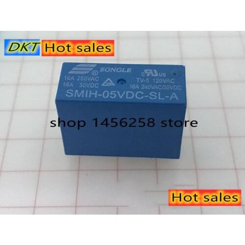 4PCS SMIH-05VDC-SL-C SMIH-12VDC-SL-C SMIH-24VDC-SL-C 05 12 24 V Relais 250V 16A 6PIN EINE gruppe von schließer