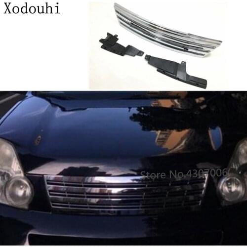 Car License Plate Racing Grid Grill Grille Hoods Panel Frame For Nissan X-Trail Xtrail T32/Rogue 2008 2009 2010 2011 2012 2013