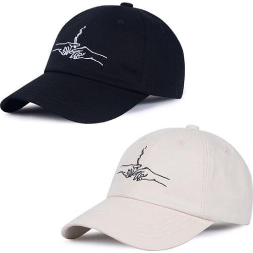 LINJW Spring Cartoon Embroidery Baseball Cap Outdoor Soft Bonnet Dad Hat Summer Sun Hats for Men Women Hip Hop Snapback Caps