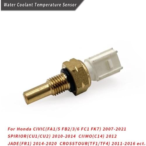 Water Coolant Temperature Sensor For Honda CIVIC(FA1/5 FB2/3/6 FC1 FK7) SPIRIOR(CU1/CU2) CIIMO(C14) JADE(FR1) 37870-RTA-005