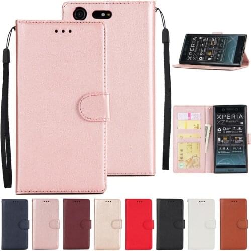 Leather Case For Sony XZ XZs XZp XA1 Ultra Plus Funda Flip Wallet Case For Sony XA2 Ultra XZ2 Compact L2 Coque