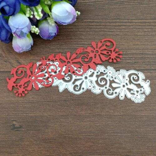 Flower Vine Borderline Metal Cutting Dies Scrapbook card invitation paper craft party decor embossing stencil cutter