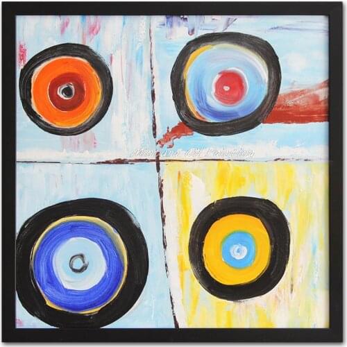 100% Handpainted Have Equal Shares Modern Abstract Oil Paintings On Canvas Wall Art Pictures For Living Room Home Decoration