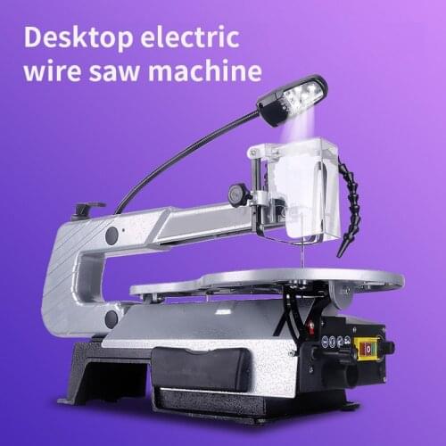 Multifunctional Desktop Electric Wire Saw Machine Small Mini Woodworking Cutting Machine Engraving Saw