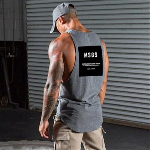 New Gym Clothing Bodybuilding Brand Mens Tank Top Workout Mesh Musculation Fitness Singlets Sleeveless Vest Muscle Sport Shirt