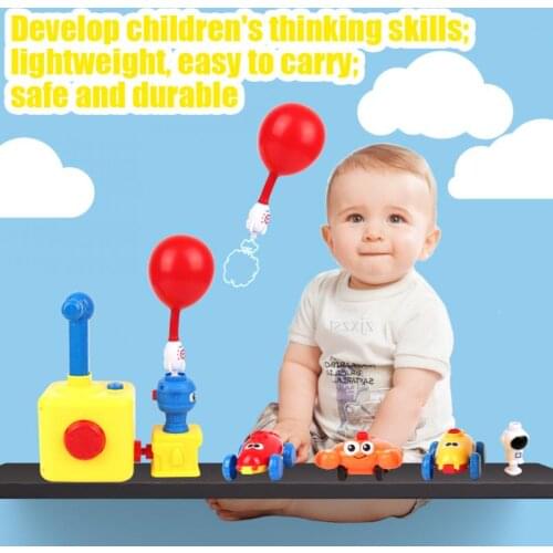 New Childrens Toy-flavored Electric Balloon Car Suppression Inertia Balloon Launcher & Powered Car Toy Set