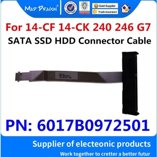 New SATA SSD HDD Connector Cable Hard Drive Cable For HP 14-CF 14-CK0066ST 14-CK0082TU 14-CK 240 246 G7 PN: 6017B0972501 70MM
