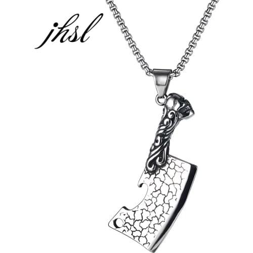 Knife Design Botter Opener Pendant Necklace for Men 55/70cm Stainless Steel Chain Silver Color Fashion Jewelry Wholesale