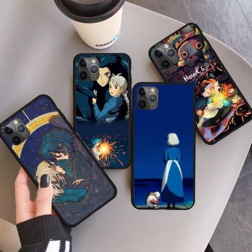 Studio Ghibli Howls Moving Castle Phone Case for iPhone 11 12 pro XS MAX 8 7 6 6S Plus X 5S SE 2020 XR mini