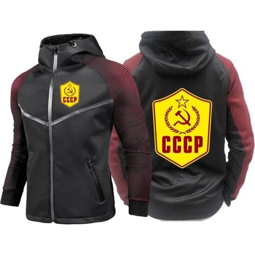 Sweatshirts Autumn Zip Jackets Car Logo Men CCCP Hoodies Decal Unisex Mans Cotton College Motors Customize Racing suits