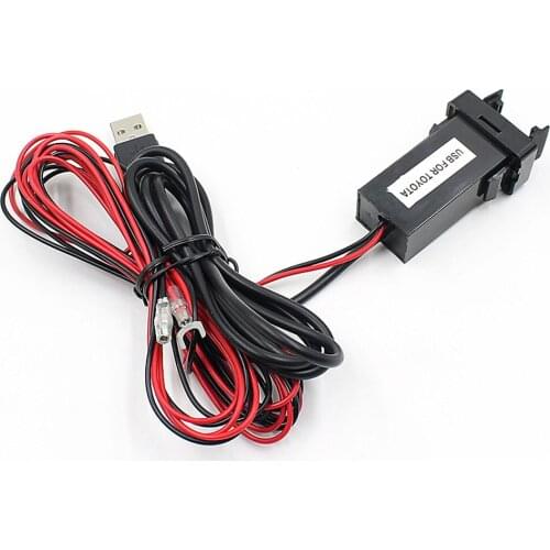 2.1A USB Charger USB Audio Input Socket for Phone Tablet for Toyota Hilux VIGO Escondite Secreto Portable Car Accessories