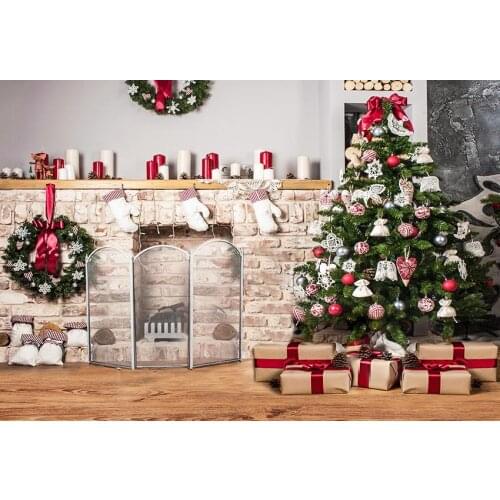 Christmas presents photo background vinyl Children indoor photography backdrops for photo Studio accessories photophone LV-2452
