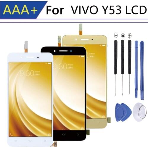For pantalla VIVO Y53 LCD display in Mobile Phone LCDs 10 táctil piezas Touch Screen телефон сенсорный Digitizer Assembly Parts