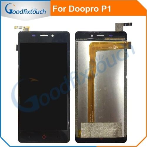 LCD Screen For Doopro P1 LCD Display Touch Screen Glass Panel Digitizer Assembly For Doopro P1 P 1 Repair Parts 5"