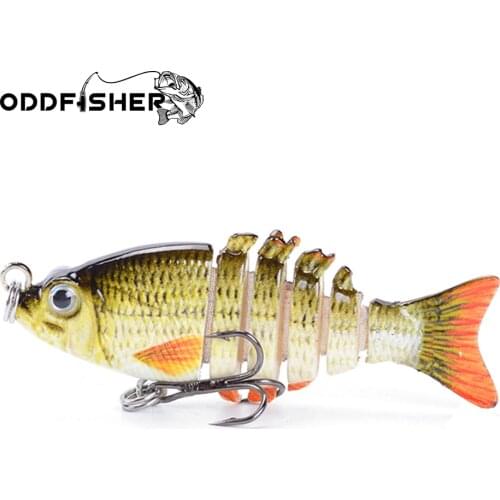 1PCS Fishing Lure Multi Jointed Hard Bait 5cm 2.5g Lifelike joint bait Wobblers 6 Segments Swimbait lure hard Crankbait fish