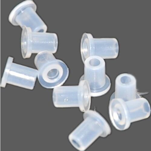 10Pcs CISS Accessories Hollow Plugs White Transparent Ink Rubber Plug Empty Connector For Cartridge